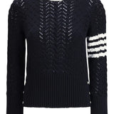 Black knitwear, front view
