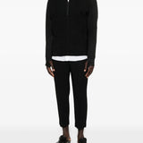 Black t-shirt, full body view