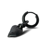 PARTS OF FOUR - Jazz's Solid Heart Earring (Extra Small, 0.1 CT, Blue Diamond Slabs, KA+BDIA)