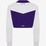 TEAM WANG X CHUANG ASIA - Women Pointed Flat-collar Cropped Baseball Jacket
