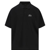 Black polo shirt,front view