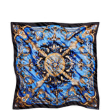 Blue scarve, back view