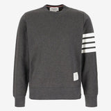 THOM BROWNE - Men Classic Sweatshirt In Classic Loopback W/ Engineered 4 Bar