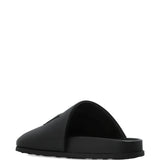 Black loafers-mules, side view