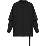 Black sweats, full body view