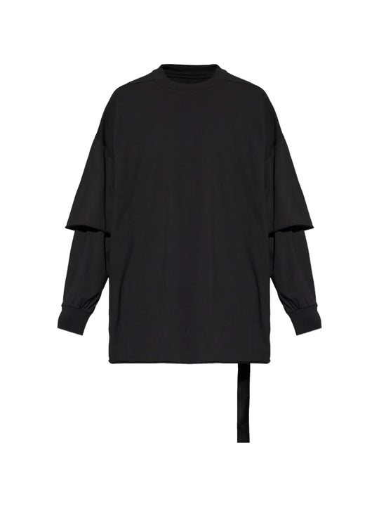 Black sweats, full body view