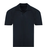 Navy shirt, front view