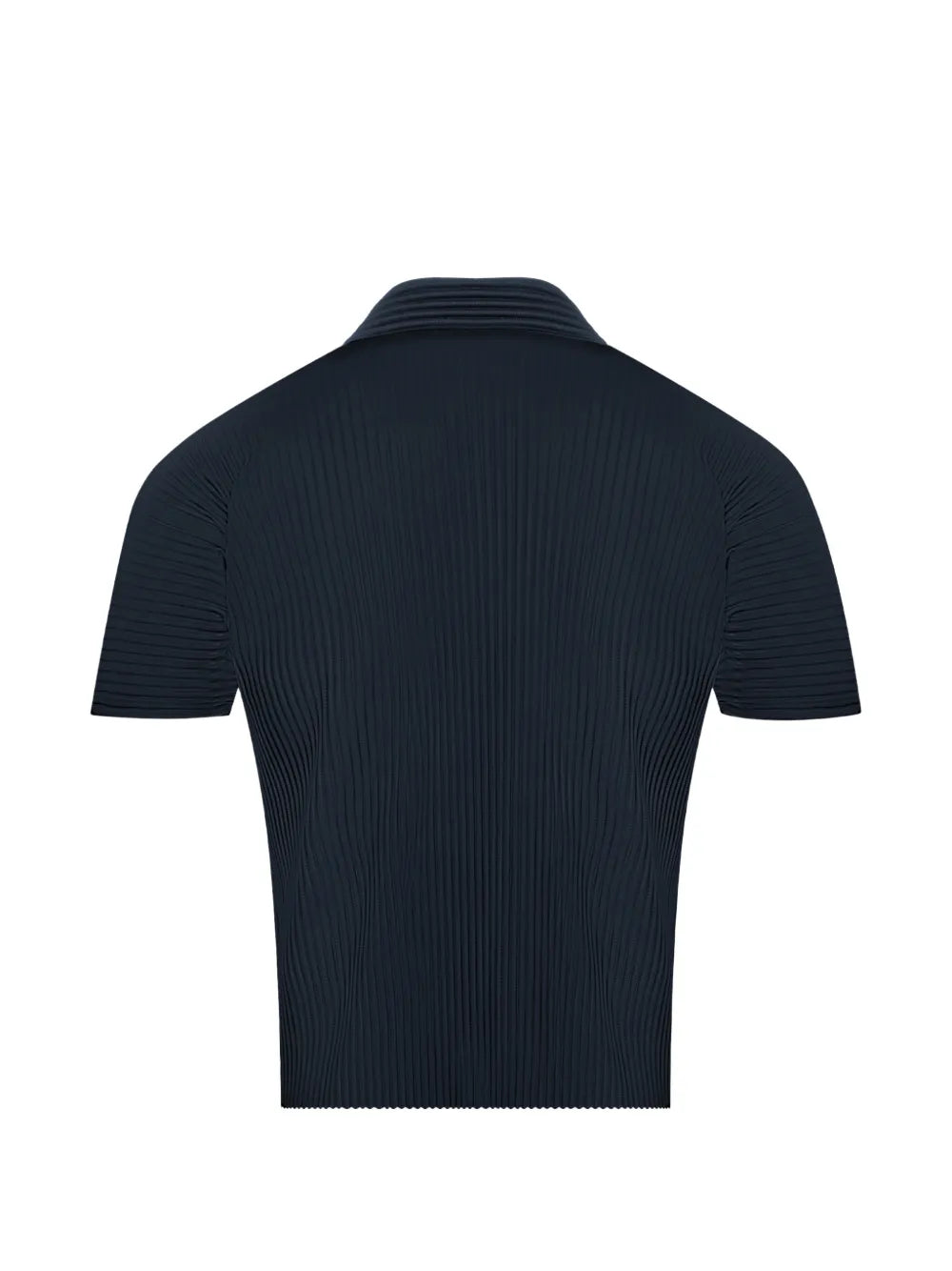 Navy shirt, back view