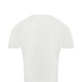 Grey t-shirt, back view