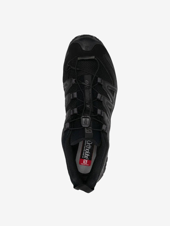 Black sneakers, top view