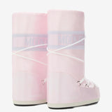 Pink boots, back view