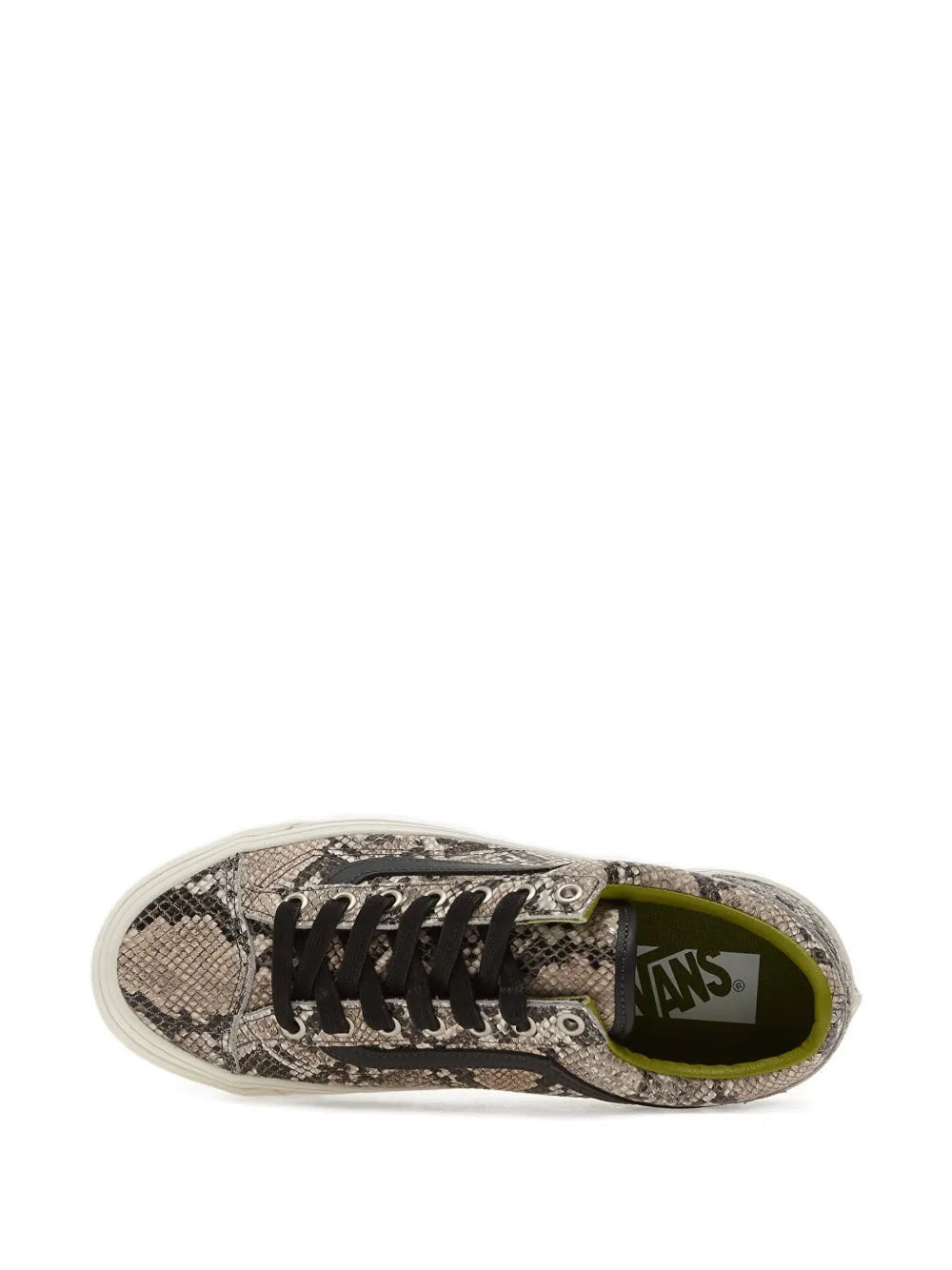 Tan shoes, top view
