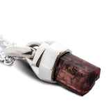 PARTS OF FOUR - Talisman Necklace SPECIMEN (50cm, Brace-Held, Healed, Rubellite, PA+RBL)