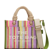 MARC JACOBS - Women The Small Tote Stripe Mesh Rope Tote Bag