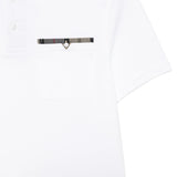 Close up of white shirt, showing texture of the Cotton fabric