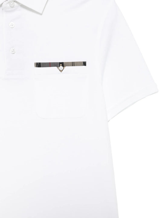 Close up of white shirt, showing texture of the Cotton fabric