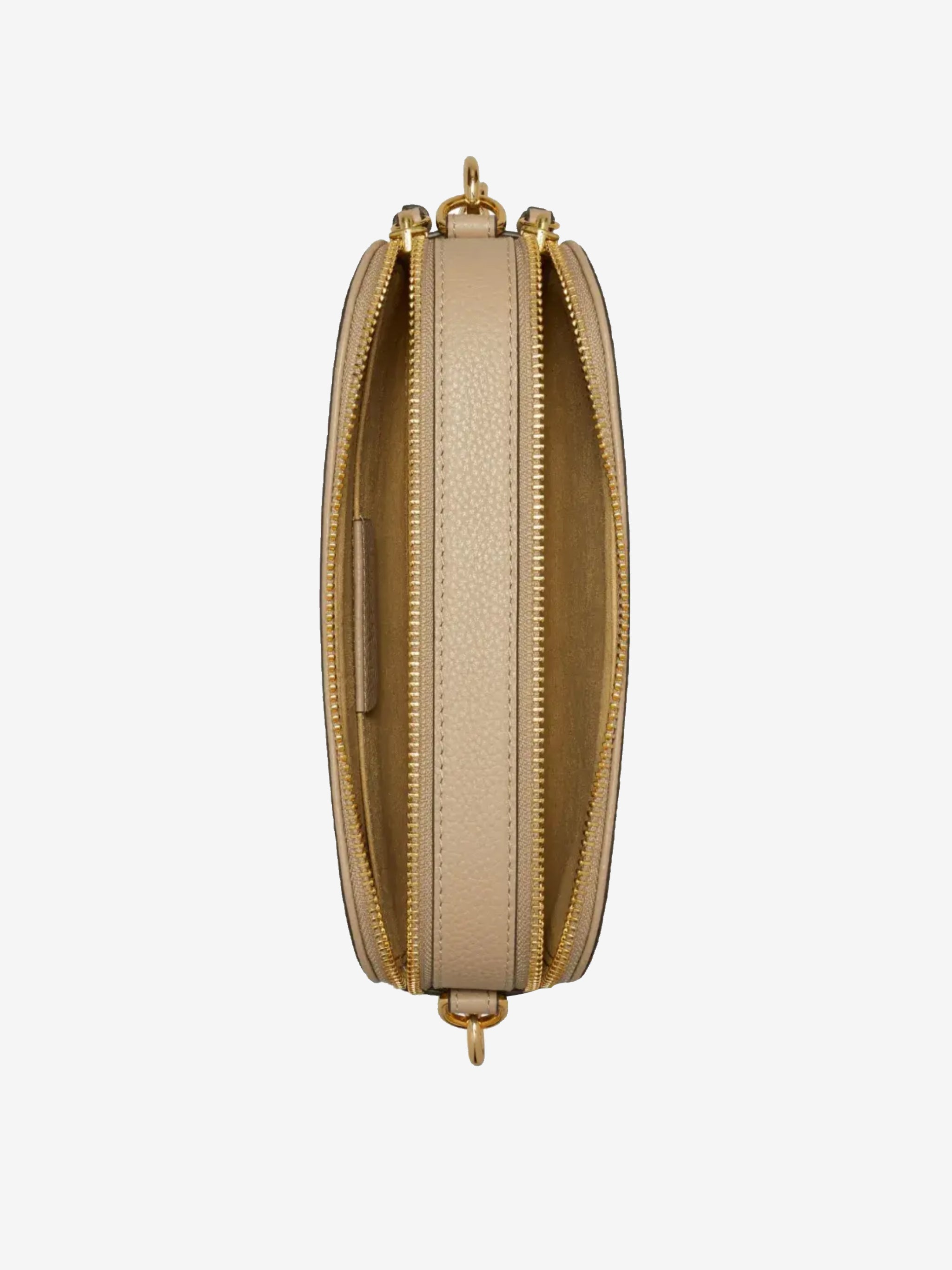 Tan bag, inside view