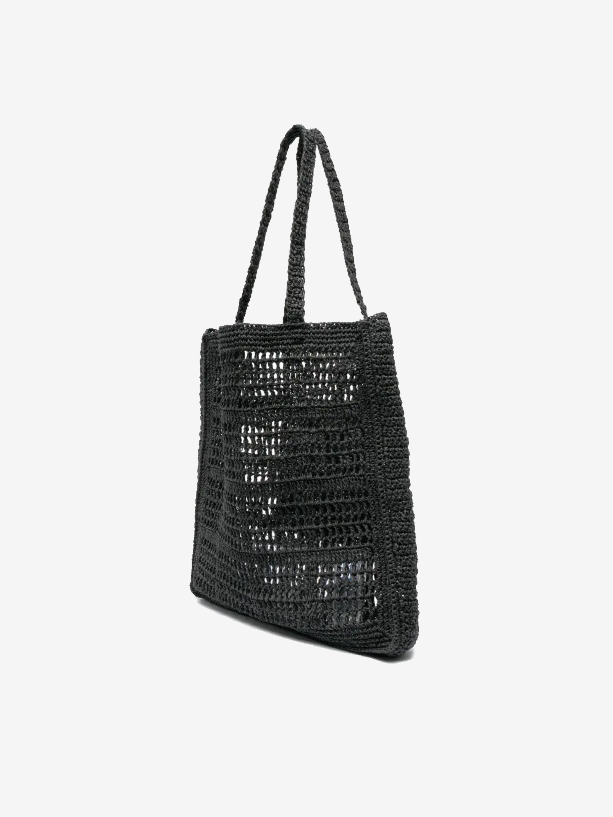 Black bag, back view