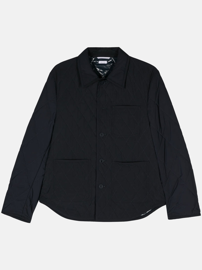 THOM BROWNE - Men Quilted Shirt Jacket Withapplied Pockets