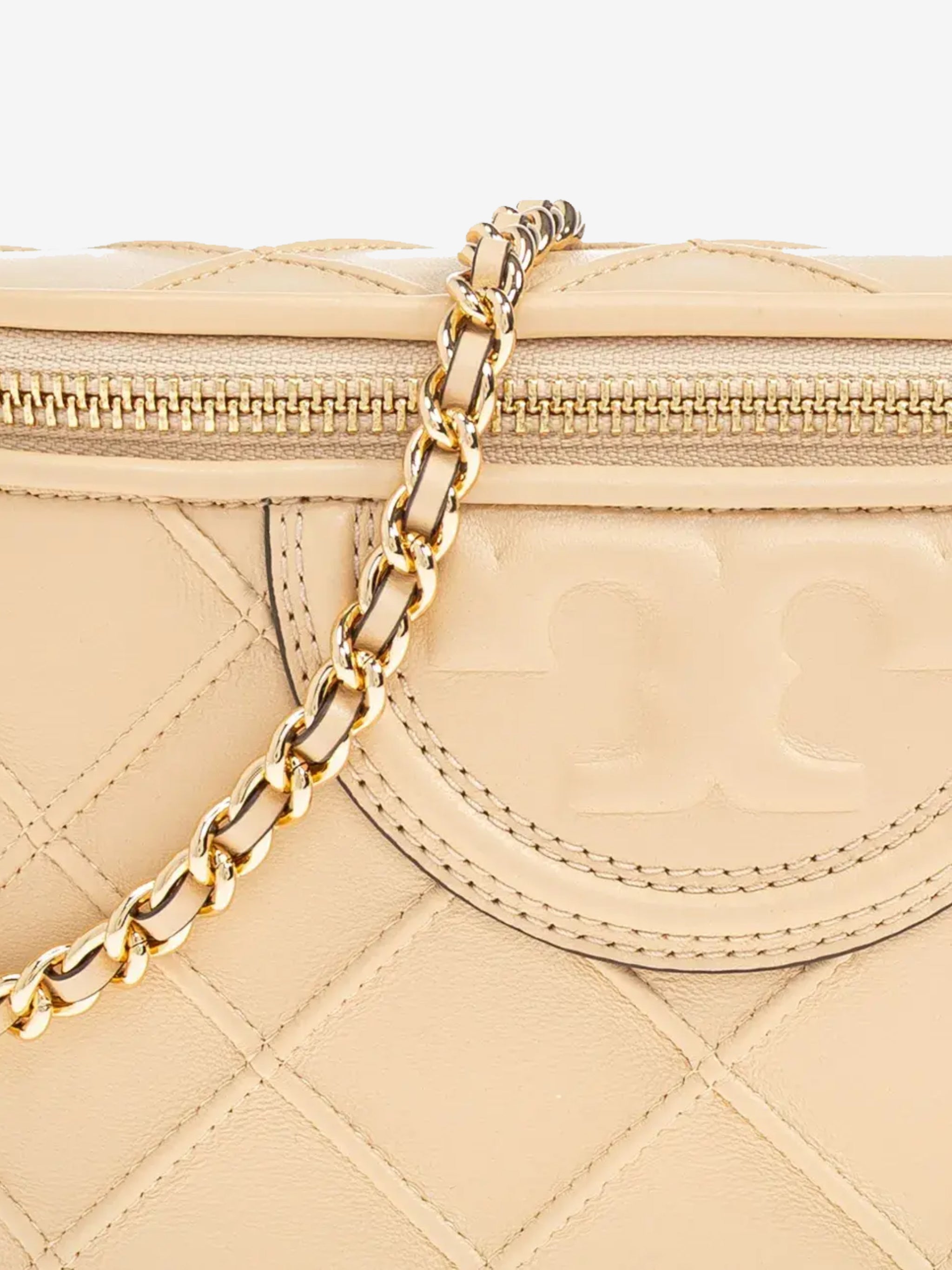 Close up of the yellow bag, showing texture of the leather fabric