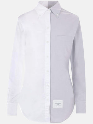 THOM BROWNE - Women Classic Button Down Point Collar Shirt