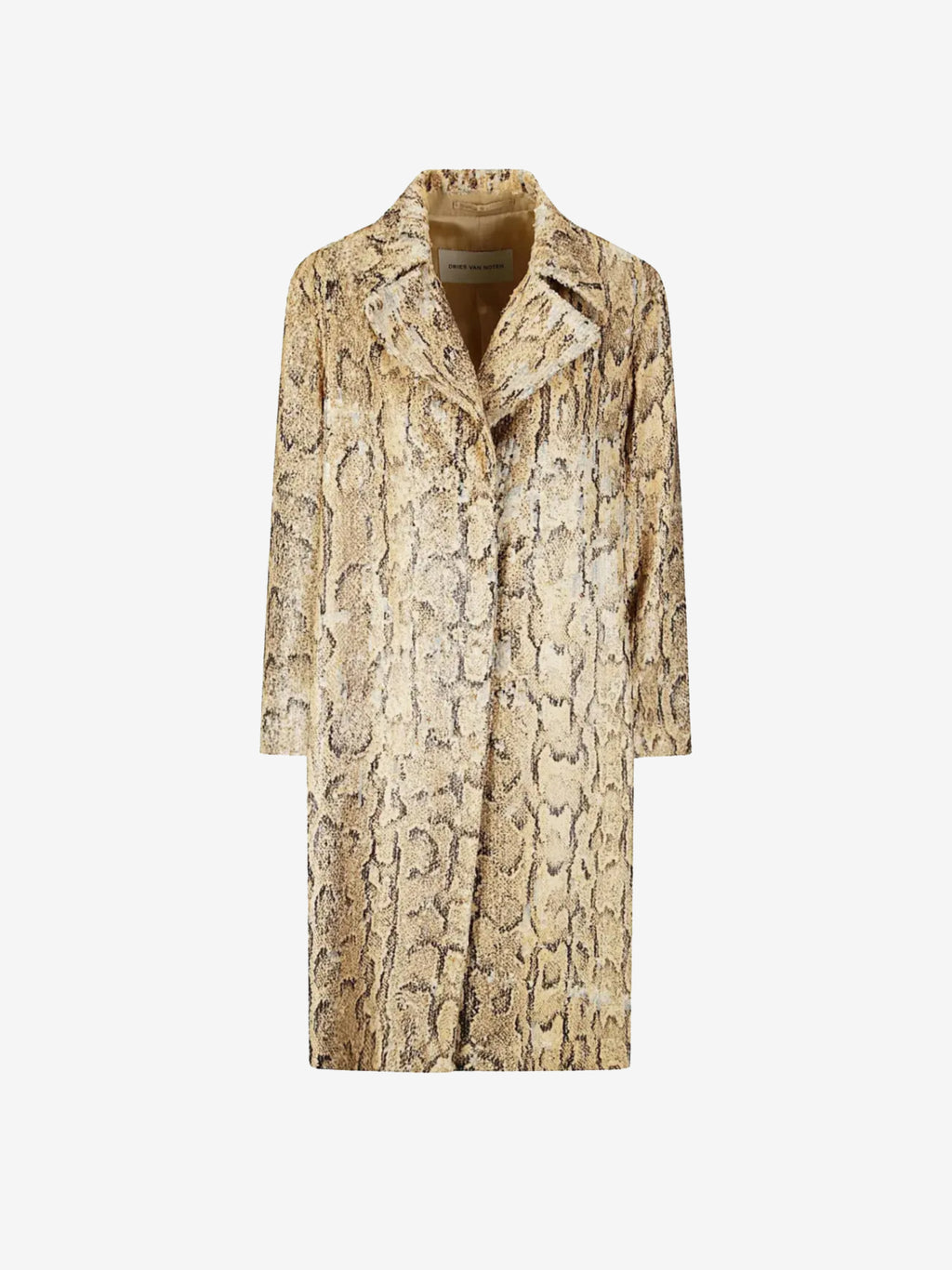 DRIES VAN NOTEN - Women Sequin Snakeskin Coat