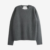 Grey knitwear, front view