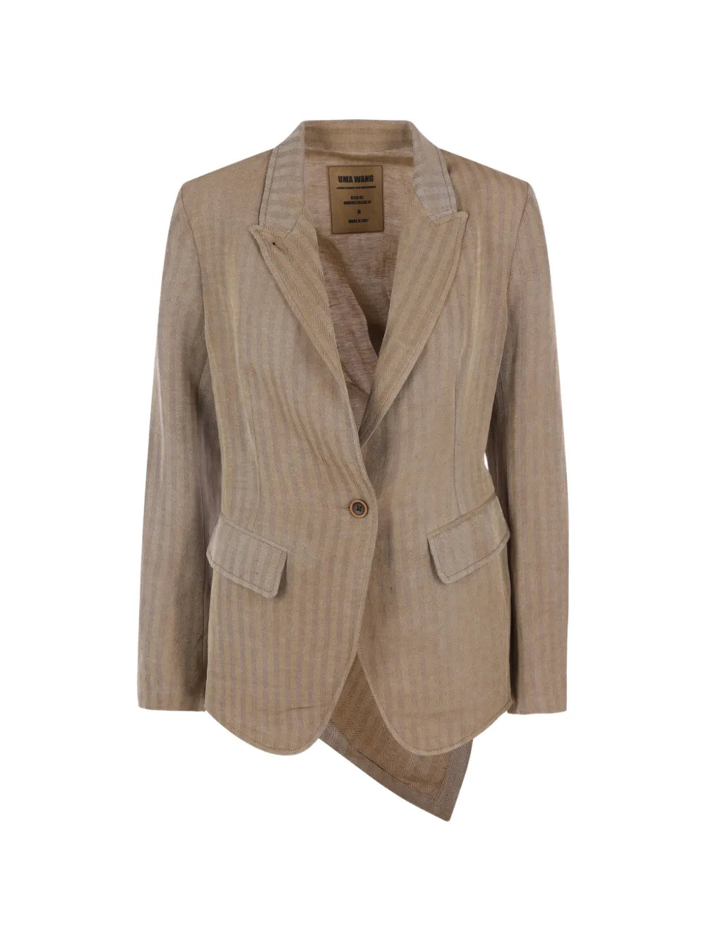 Tan jacket, front view