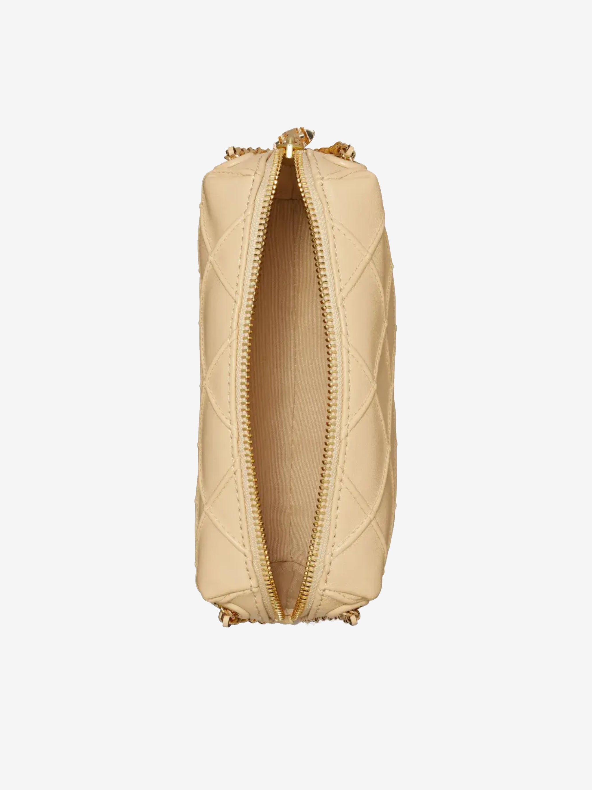 Tan bag, inside view