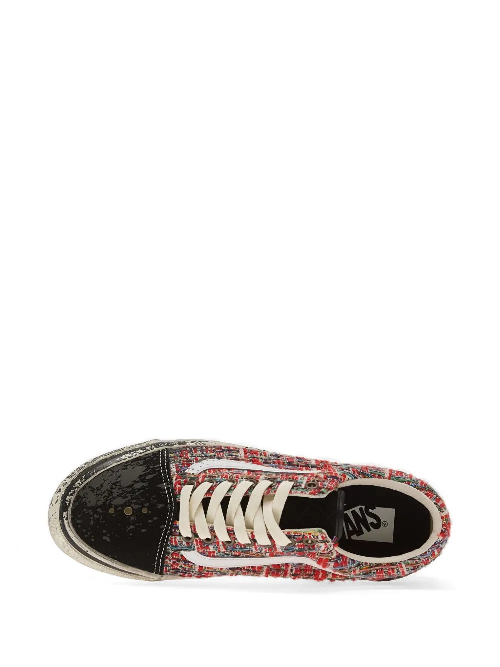 Black shoes, top view