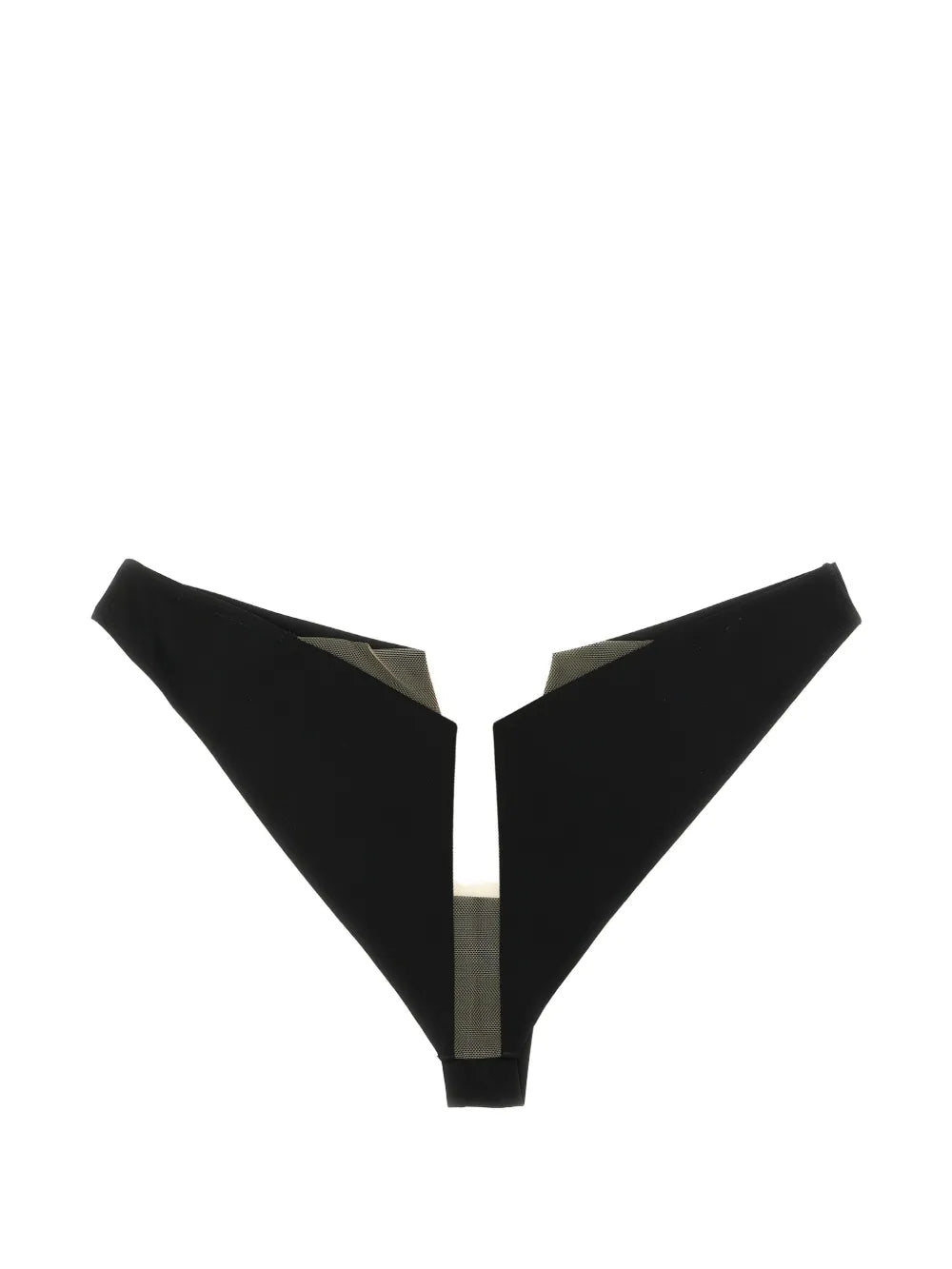 Black underwear, back view