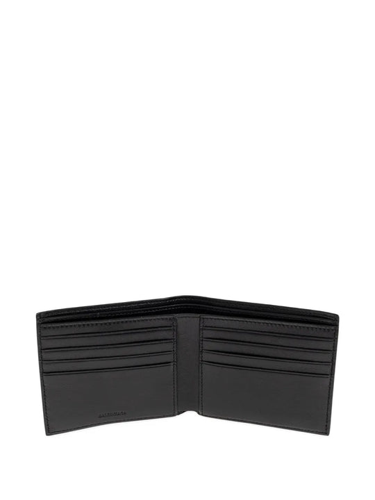 Black wallet,  insde view