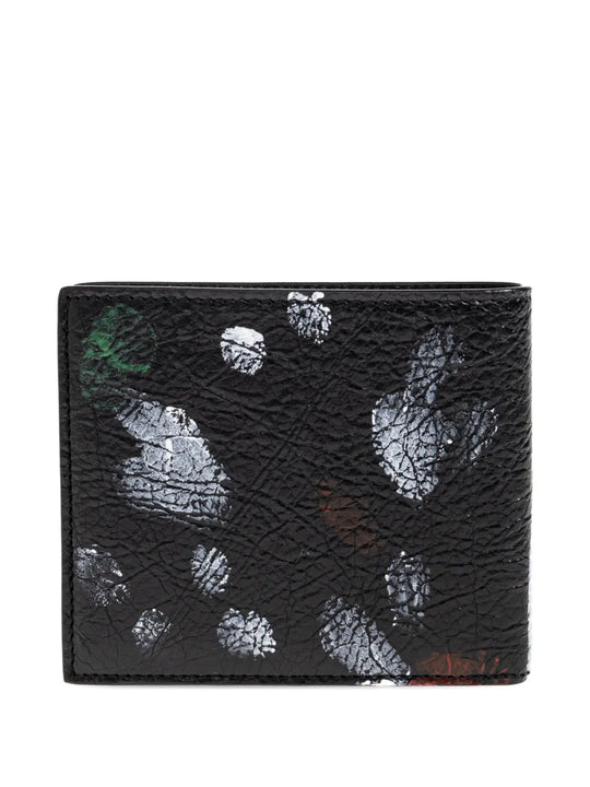 Black wallet, back view
