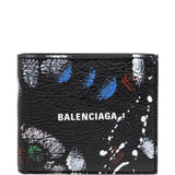 Black wallet, front view