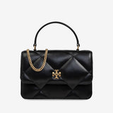 TORY BURCH - Women Kira Diamond Quilt Mini Top Handle Chain Wallet