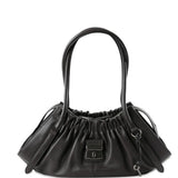 Black handbag,front view