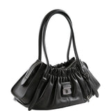 Black handbag,side view