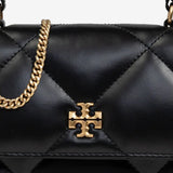 TORY BURCH - Women Kira Diamond Quilt Mini Top Handle Chain Wallet