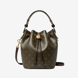 TORY BURCH - Women T Monogram Coated Canvas Mini Bucket Bag