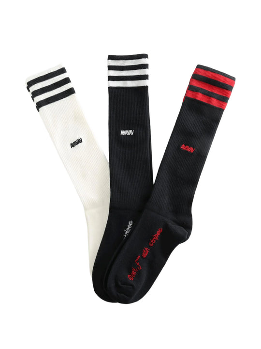 Black socks, front view