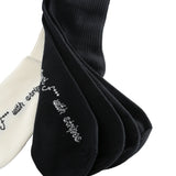 Close up of Black socks, showing texture of the Nylon/Polyamide fabric
