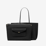 Black bags, back view