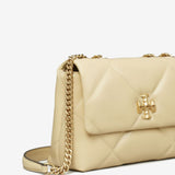 Close up of white bags, showing texture of the leather fabric