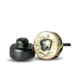 PARTS OF FOUR - Stud Earring (Fuse, 0.2 CT, Tiny Faceted Diamond Slab, KA18K+FCDIA)