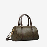 TORY BURCH - Women T Monogram Coated Canvas Mini Barrel Bag