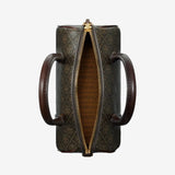 TORY BURCH - Women T Monogram Coated Canvas Mini Barrel Bag