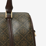 TORY BURCH - Women T Monogram Coated Canvas Mini Barrel Bag