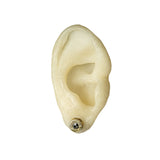 PARTS OF FOUR - Stud Earring (Fuse, 0.2 CT, Tiny Faceted Diamond Slab, KA18K+FCDIA)