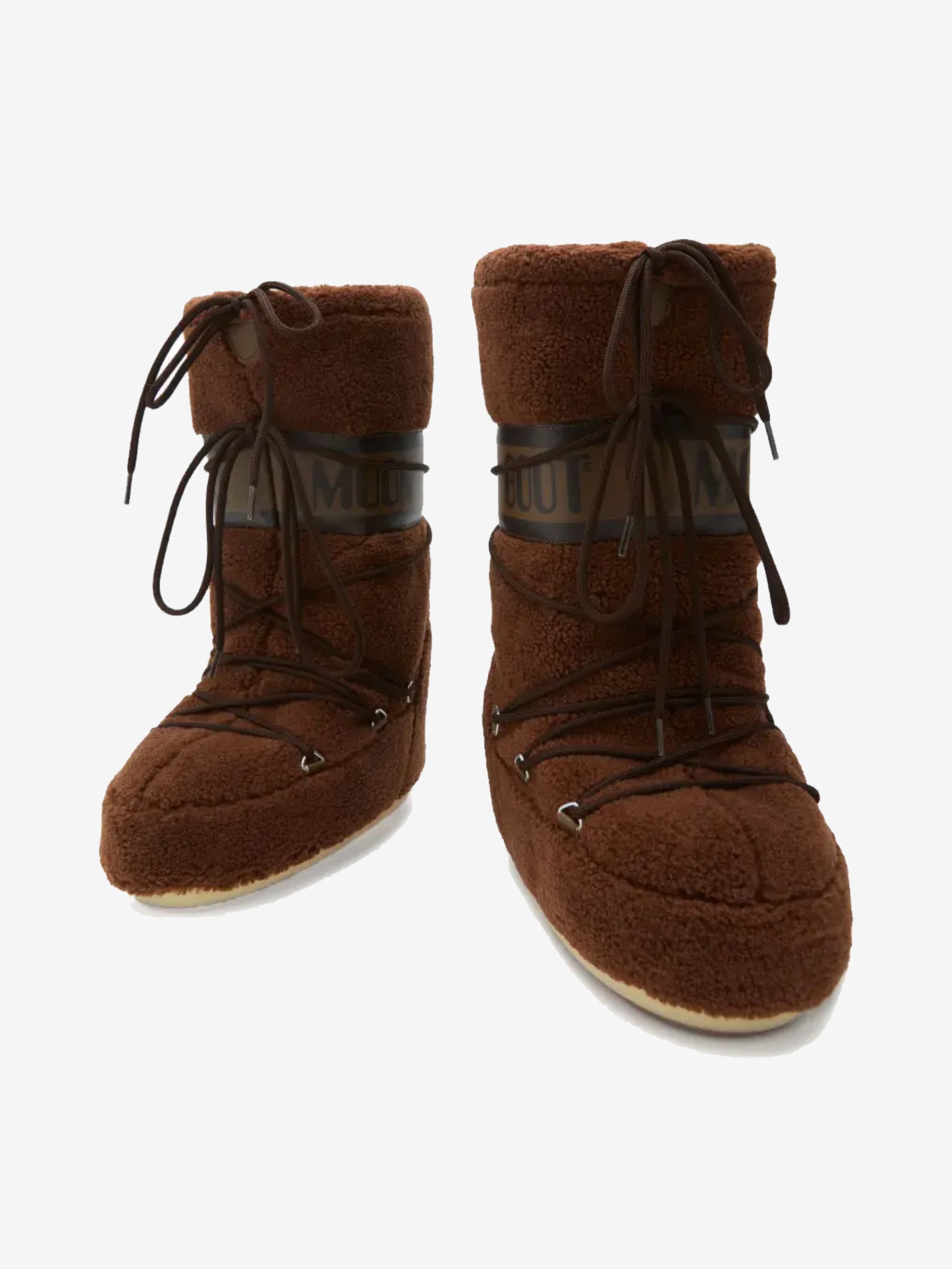 Brown boot, side view