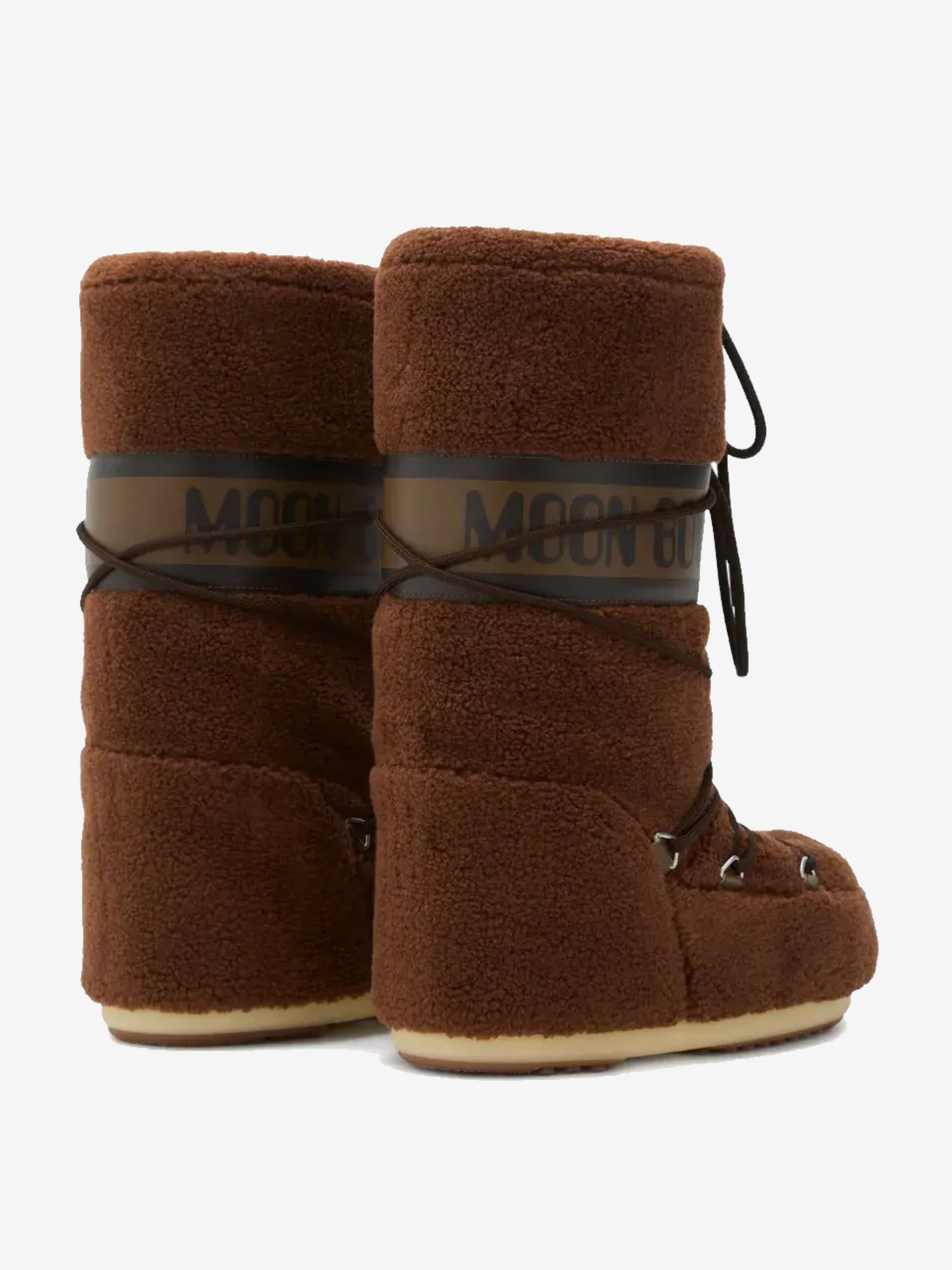 Brown boot, back view